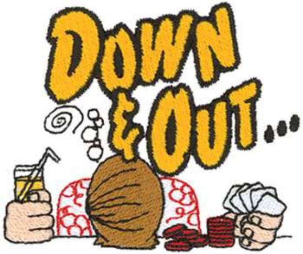 Picture of Down & Out Machine Embroidery Design