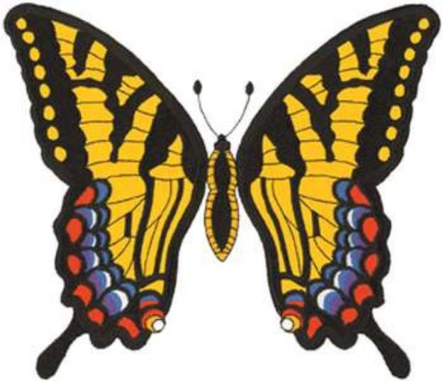 Picture of Tiger Swallowtail Machine Embroidery Design