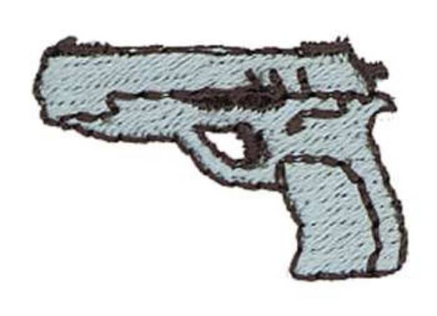 Picture of Pistol Machine Embroidery Design