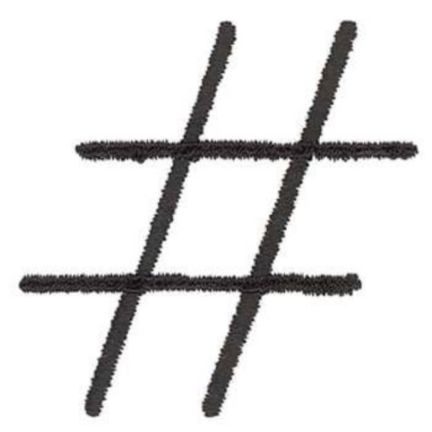 Picture of Number Symbol Machine Embroidery Design