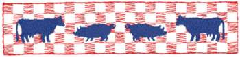 Cows & Pigs Machine Embroidery Design