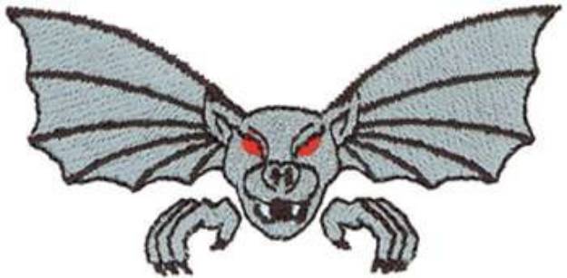 Picture of Flying Gargoyle Machine Embroidery Design