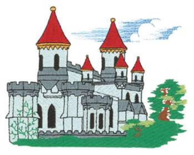 Picture of Castle Machine Embroidery Design