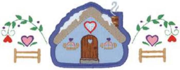 Picture of Country House Machine Embroidery Design