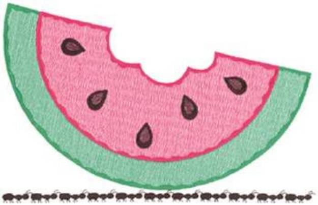 Picture of Ants With Watermelon Machine Embroidery Design