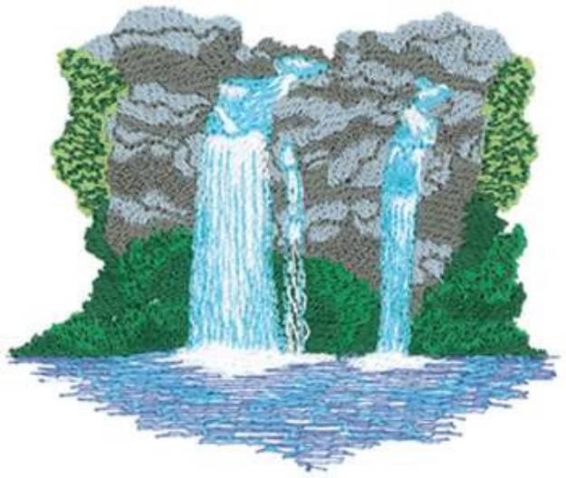 Picture of Waterfall Machine Embroidery Design