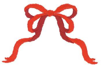 Double Bow Machine Embroidery Design