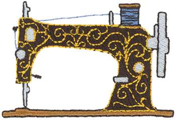 Antique Sewing Machine Machine Embroidery Design