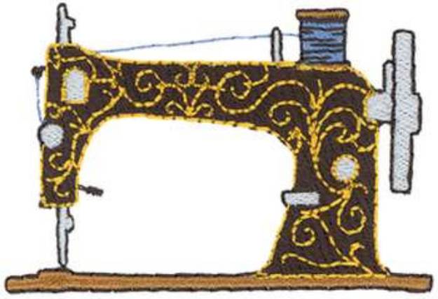 Picture of Antique Sewing Machine Machine Embroidery Design