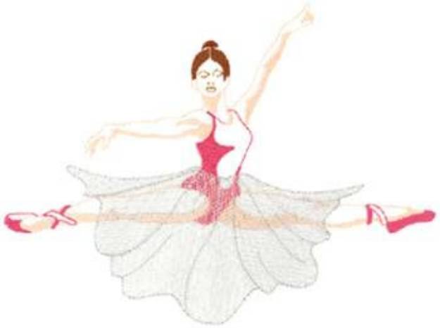 Picture of Leaping Ballerina Machine Embroidery Design