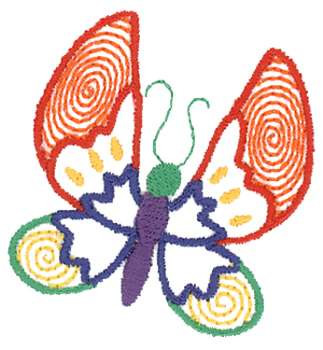 Butterfly Accent Machine Embroidery Design