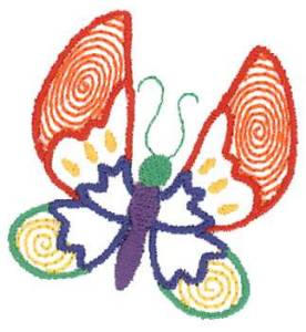 Picture of Butterfly Accent Machine Embroidery Design
