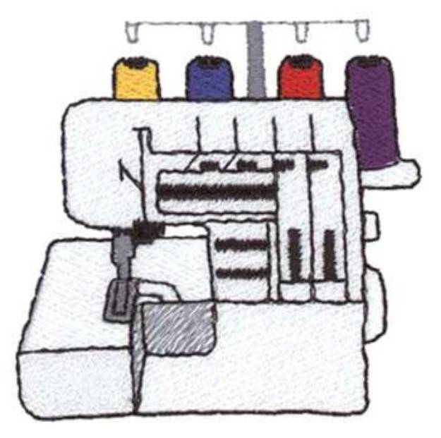 Picture of Serger Machine Embroidery Design