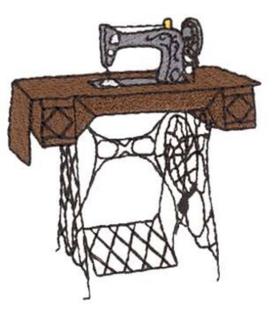 Picture of Pedal Machine Machine Embroidery Design