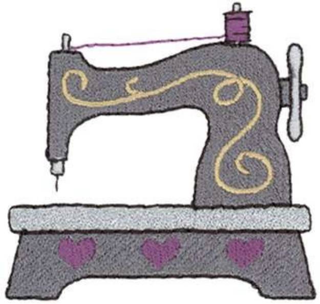 Picture of Antique  Machine Machine Embroidery Design