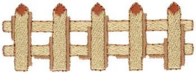 Picture of Picket Fence Machine Embroidery Design