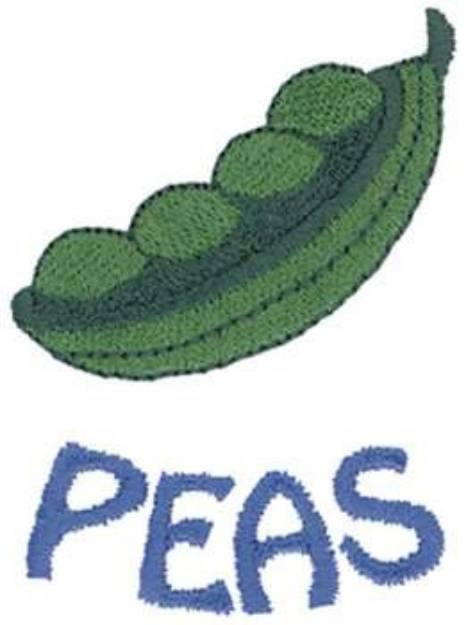 Picture of Peas Machine Embroidery Design