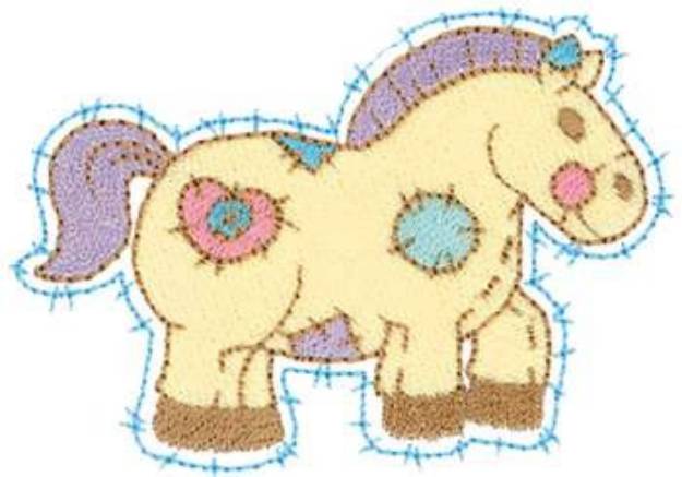Picture of Patchwork Pony Machine Embroidery Design