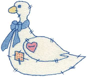 Patchwork Goose Machine Embroidery Design