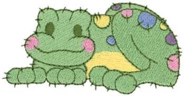 Picture of Patchwork Frog Machine Embroidery Design