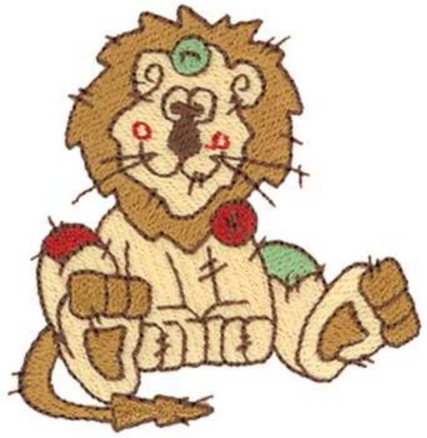 Picture of Patchwork Lion Machine Embroidery Design