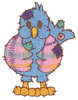 Patchwork Bird Machine Embroidery Design