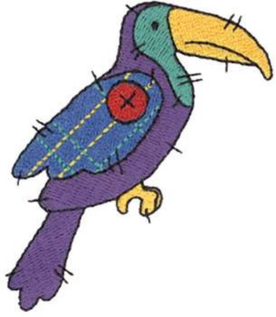 Picture of Patchwork Toucan Machine Embroidery Design