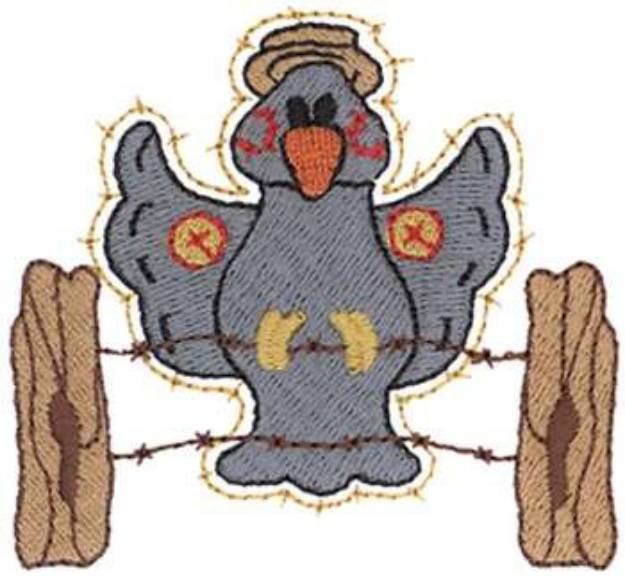 Picture of Patchwork Crow Machine Embroidery Design