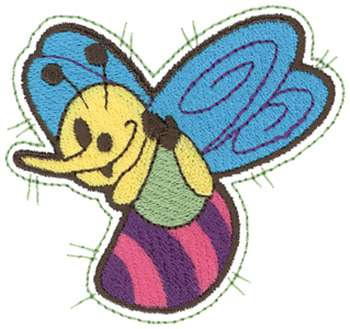 Patchwork Bee Machine Embroidery Design