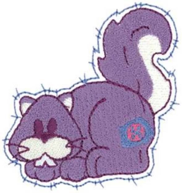Picture of Patchwork Squirrel Machine Embroidery Design