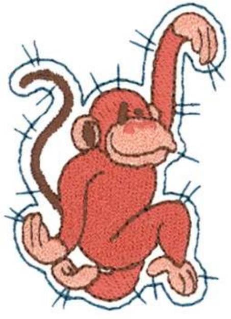 Picture of Patchwork Monkey Machine Embroidery Design