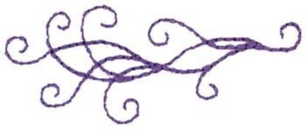 Picture of Thin Scrolls Machine Embroidery Design