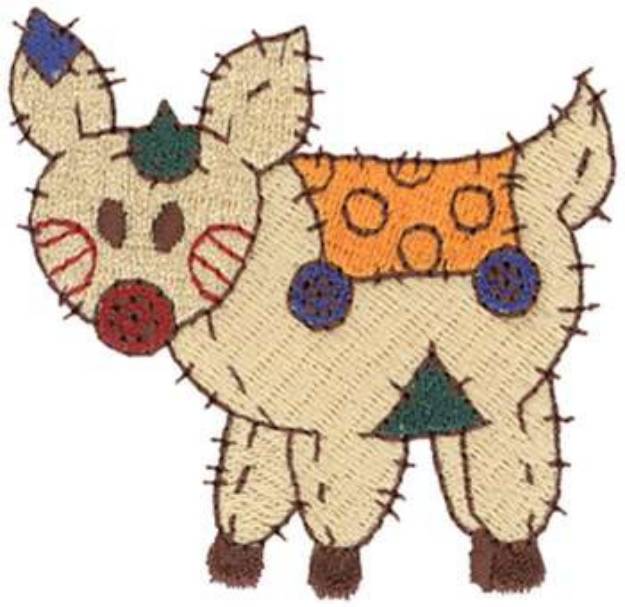 Picture of Patchwork Fawn Machine Embroidery Design