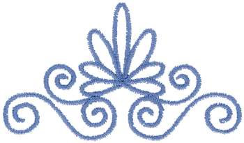 Floral Scroll Machine Embroidery Design