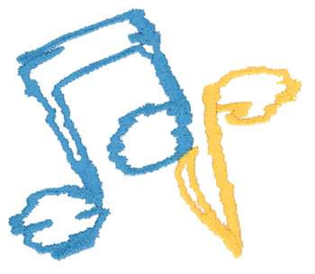 Scribble Notes Machine Embroidery Design
