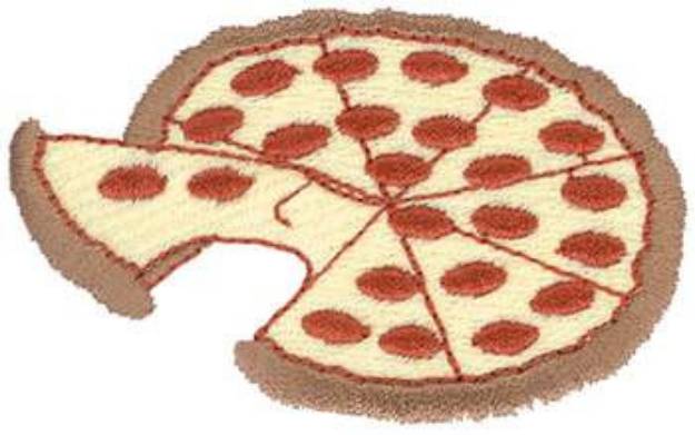 Picture of Pizza Machine Embroidery Design