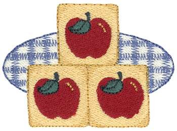Apple Blocks Machine Embroidery Design