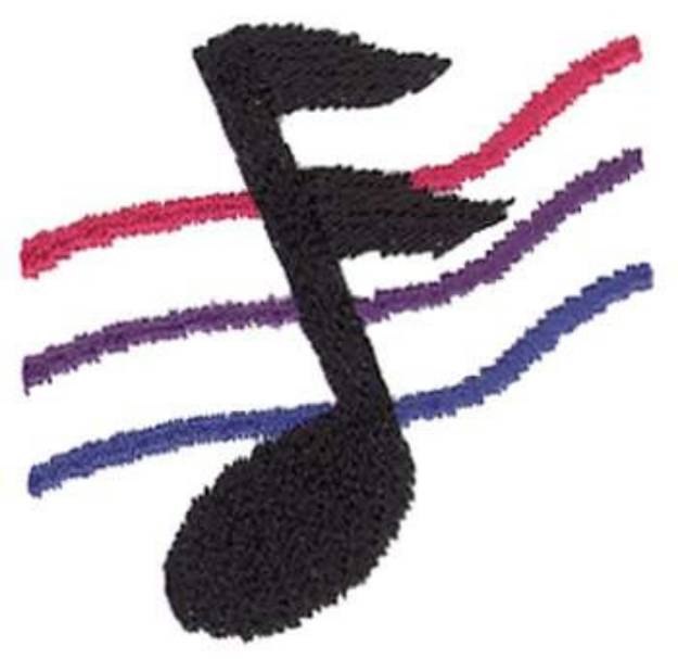 Picture of Music Note Machine Embroidery Design