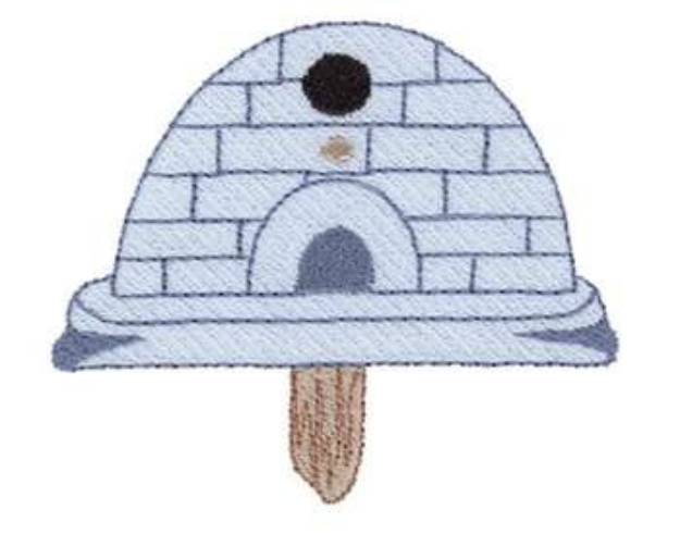 Picture of Igloo Birdhouse Machine Embroidery Design