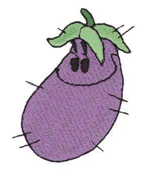 Patcwork Eggplant Machine Embroidery Design