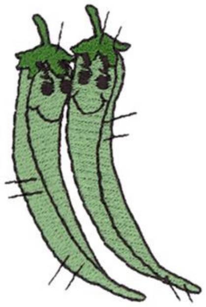 Picture of Patcwork String Beans Machine Embroidery Design