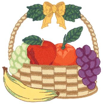 Fruit Basket Machine Embroidery Design