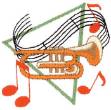 Picture of Mellophone Machine Embroidery Design