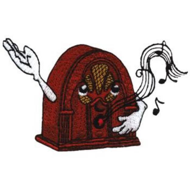 Picture of Singin Radio Machine Embroidery Design