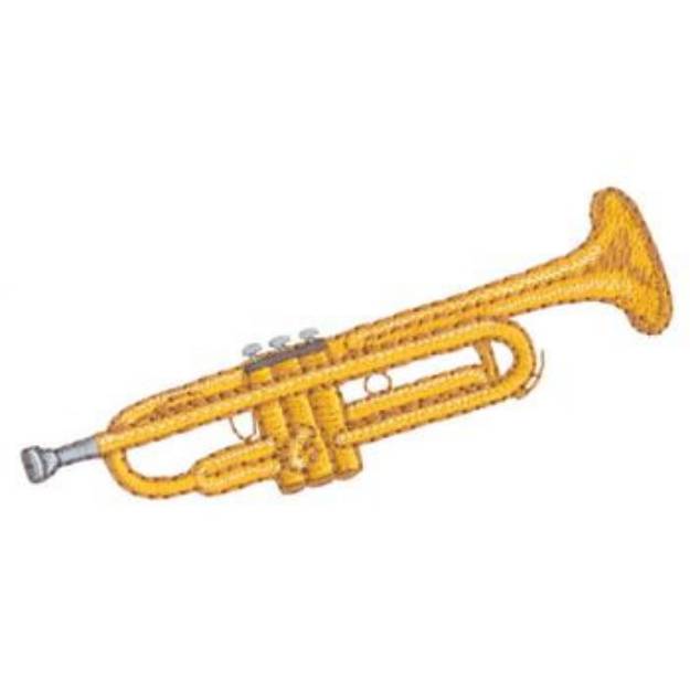 Picture of Trumpet Machine Embroidery Design