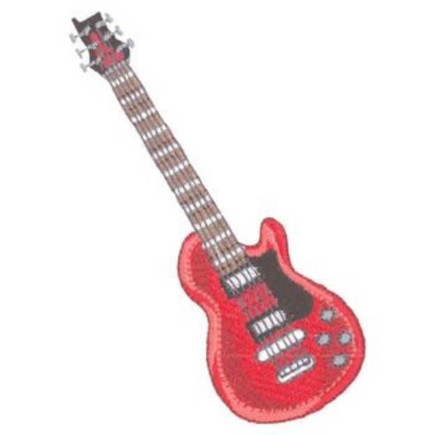 Picture of Guitar Machine Embroidery Design