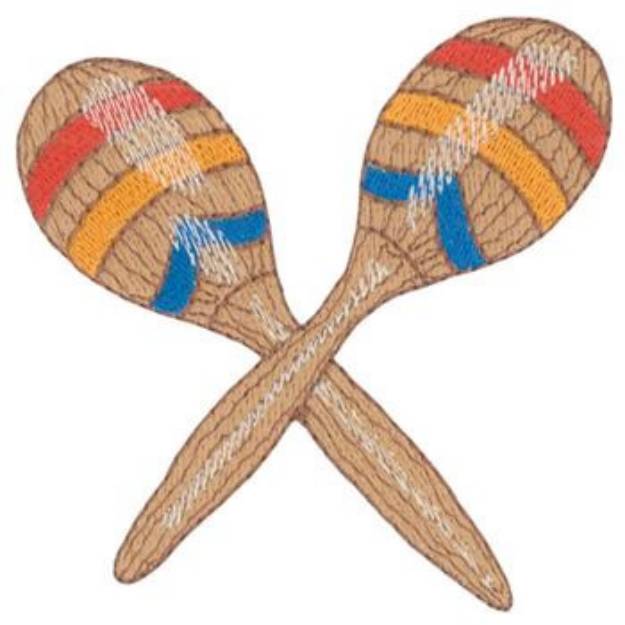 Picture of Maracas Machine Embroidery Design