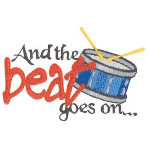 Picture of Beat Goes On Machine Embroidery Design
