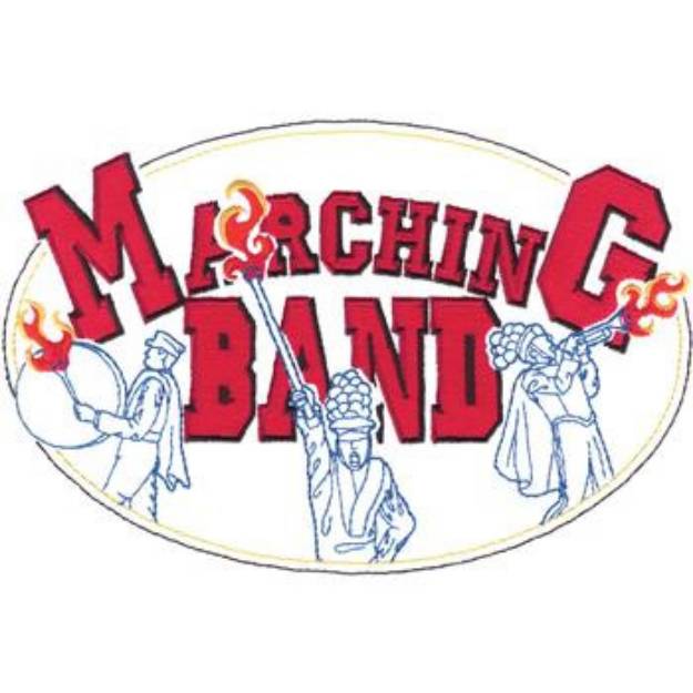 Picture of Marching Band Machine Embroidery Design