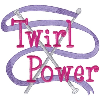 Twirl Power Machine Embroidery Design
